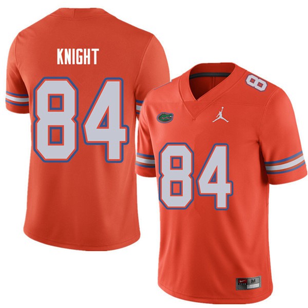 Jordan Brand Men #84 Camrin Knight Florida Gators College Football Jerseys Orange